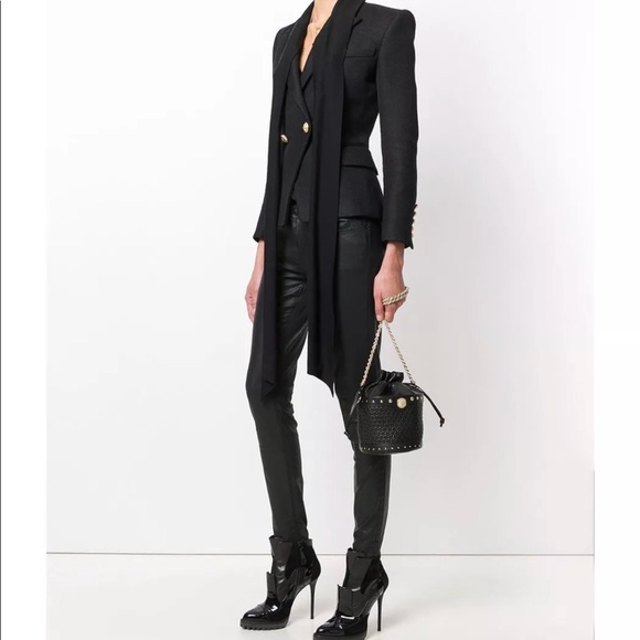 Balmain quilted renaissance leather party bag - Picture 3 of 6